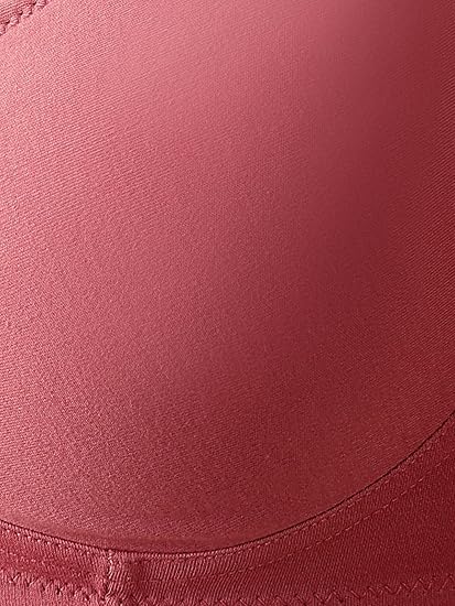 Clovia Women’s Light Pink Cotton-Rich T-Shirt Bra – Non-Padded, Wire-Free Demi-Cup Comfort